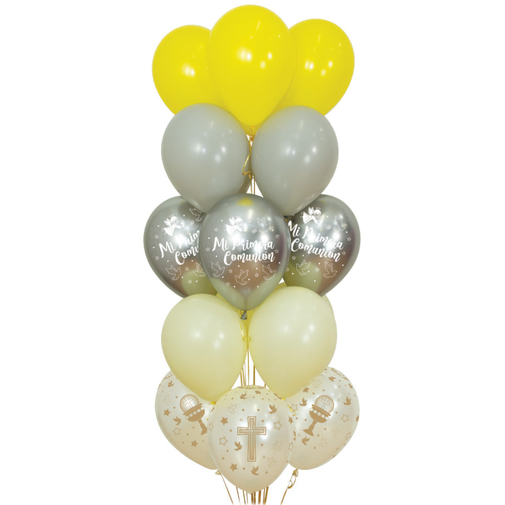 First Communion Bouquet Silver