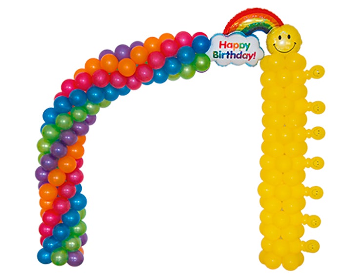 HAPPY BIRTHDAY RAINBOW BOW