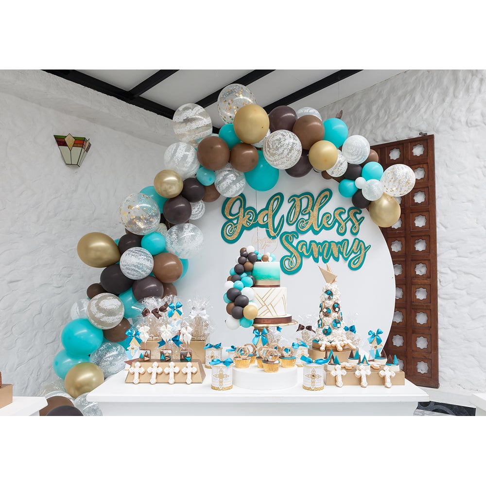 CHOCOLATE AND AQUAMARINE BAPTISM