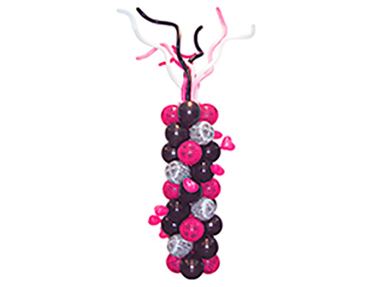 Fuchsia Zebra Column