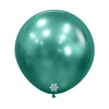 ROUND LATEX BALLOON REFLEX GREEN AURORA