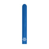 LATEX BALLOON BLUE METAL TUBE