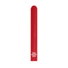 LATEX BALLOON RED METAL TUBE