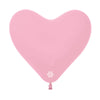 PINK FASHION HEART LATEX BALLOON