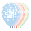 INFINITY® ROUND LATEX BALLOON HAPPY BIRTHDAY CANDY PASTEL MATTE ASSORTED