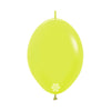 LINK-O-LOON® NEON YELLOW LATEX BALLOON