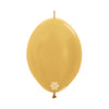 LINK-O-LOON® LATEX BALLOON GOLDEN METAL
