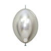 LINK-O-LOON® REFLEX SILVER LATEX BALLOON