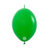 LINK-O-LOON® FASHION GREEN CLOVER LATEX BALLOON