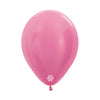 FUCHSIA SATIN ROUND LATEX BALLOON