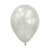 ROUND SILK WHITE MOTHER-OF-PEARL LATEX BALLOON