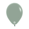 ROUND LATEX BALLOON PASTEL DUSK LAUREL GREEN