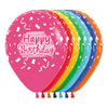 ROUND LATEX BALLOON INFINITY® HAPPY BIRTHDAY FESTIVE FASHION ASSORTMENT