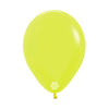 ROUND LATEX BALLOON NEON YELLOW