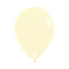 ROUND LATEX BALLOON PASTEL MATTE YELLOW