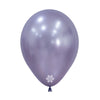 ROUND SILK AMETHYST LATEX BALLOON