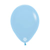 ROUND LATEX BALLOON PASTEL MATTE BLUE