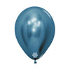 BLUE REFLEX ROUND LATEX BALLOON