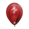ROUND LATEX BALLOON REFLEX RED CRYSTAL