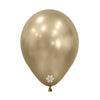 GOLD SILK ROUND LATEX BALLOON