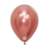 ROUND LATEX BALLOON REFLEX ROSE GOLD