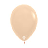 MALIBU PEACH MATTE PASTEL ROUND LATEX BALLOON