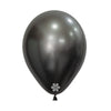 MIDNIGHT GREY SILK ROUND LATEX BALLOON