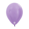 LILAC SATIN ROUND LATEX BALLOON