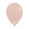 ROUND LATEX BALLOON PASTEL MATTE MELON