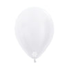 WHITE SATIN ROUND LATEX BALLOON