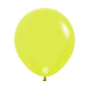ROUND LATEX BALLOON NEON YELLOW