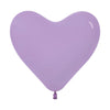 FASHION LILAC HEART LATEX BALLOON