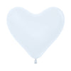 FASHION WHITE HEART LATEX BALLOON