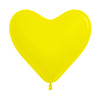 GLOBO LATEX CORAZON FASHION AMARILLO