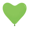 LATEX BALLOON HEART FASHION LIME GREEN