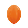 LINK-O-LOON® METAL ORANGE LATEX BALLOON