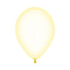 GLOBO LATEX REDONDO CRISTAL PASTEL AMARILLO