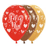 INFINITY® ROUND LATEX BALLOON HAPPY DAY FUNNY HEARTS FASHION &amp; ASSORTED METAL