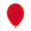 GLOBO LATEX REDONDO CRISTAL ROJO