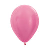 FUCHSIA SATIN ROUND LATEX BALLOON