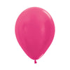 FUCHSIA METAL ROUND LATEX BALLOON