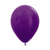 VIOLET METAL ROUND LATEX BALLOON