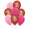 BOUQUET GLOBO LATEX R12 TE AMO BRILLANTE SURTIDO