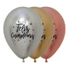 ROUND LATEX BALLOON 2 SIDES HAPPY RADIANT BIRTHDAY REFLEX DELUXE ASSORTMENT