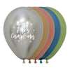 ROUND LATEX BALLOON 2 SIDES HAPPY RADIANT BIRTHDAY REFLEX ASSORTED