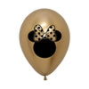 ROUND LATEX BALLOON 2 SIDES MINNIE RED REFLEX GOLDEN