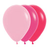 FASHION ROUND LATEX BALLOON ASSORTMENT WILD PINK