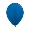 BLUE METAL ROUND LATEX BALLOON