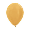 GOLDEN METAL ROUND LATEX BALLOON