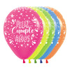 INFINITY® ROUND LATEX BALLOON HAPPY BIRTHDAY SPLASH NEON ASSORTED